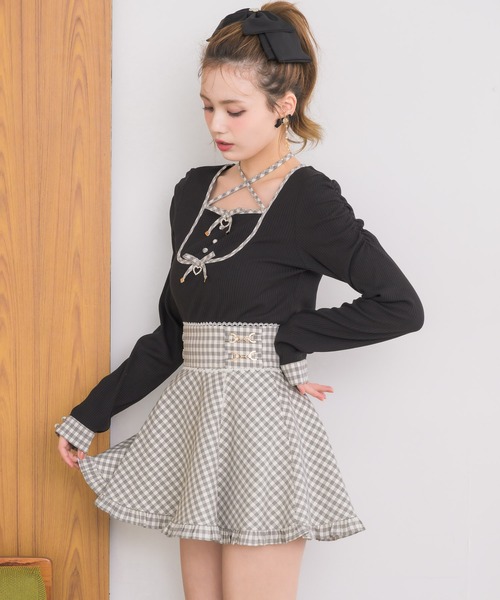 couture BY ROJITA(クチュールバイロジータ)の「【セットアップ対応】ビットチェーンスカパン(スカート・レディース・ブラック/マルチ/その他・FREE)」の19枚目の写真