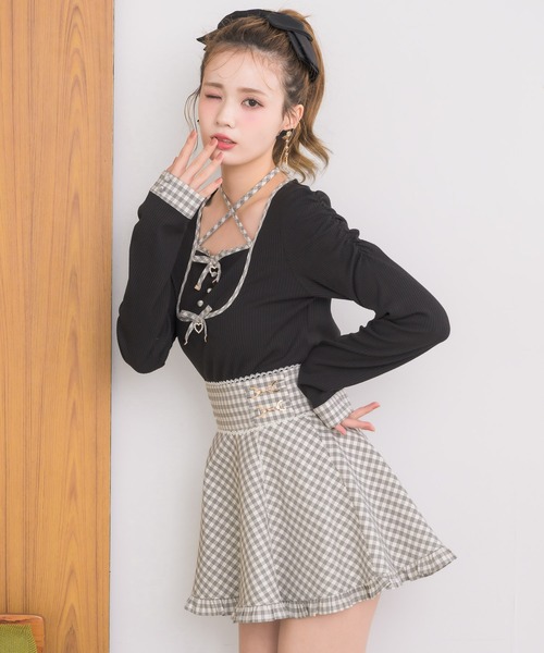 couture BY ROJITA(クチュールバイロジータ)の「【セットアップ対応】ビットチェーンスカパン(スカート・レディース・ブラック/マルチ/その他・FREE)」の20枚目の写真