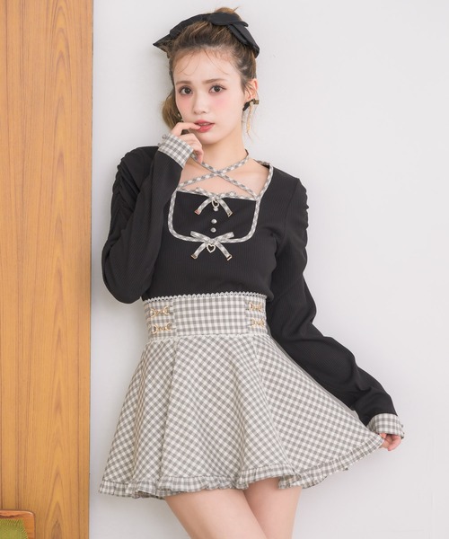 couture BY ROJITA(クチュールバイロジータ)の「【セットアップ対応】ビットチェーンスカパン(スカート・レディース・ブラック/マルチ/その他・FREE)」の21枚目の写真