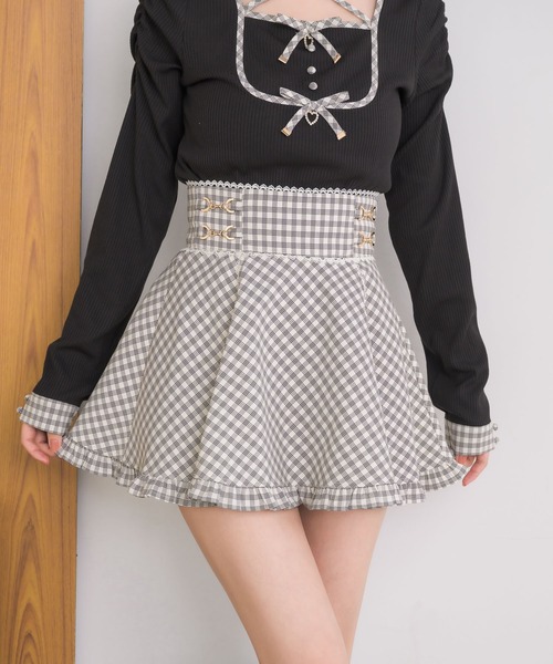couture BY ROJITA(クチュールバイロジータ)の「【セットアップ対応】ビットチェーンスカパン(スカート・レディース・ブラック/マルチ/その他・FREE)」の17枚目の写真