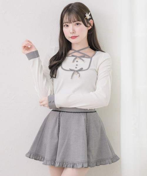 couture BY ROJITA(クチュールバイロジータ)の「【セットアップ対応】ビットチェーンスカパン(スカート・レディース・ブラック/マルチ/その他・FREE)」の7枚目の写真