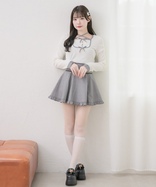 couture BY ROJITA(クチュールバイロジータ)の「【セットアップ対応】ビットチェーンスカパン(スカート・レディース・ブラック/マルチ/その他・FREE)」の8枚目の写真