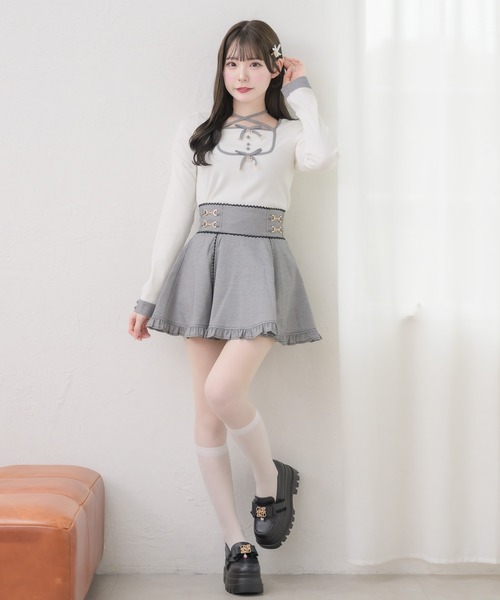 couture BY ROJITA(クチュールバイロジータ)の「【セットアップ対応】ビットチェーンスカパン(スカート・レディース・ブラック/マルチ/その他・FREE)」の10枚目の写真
