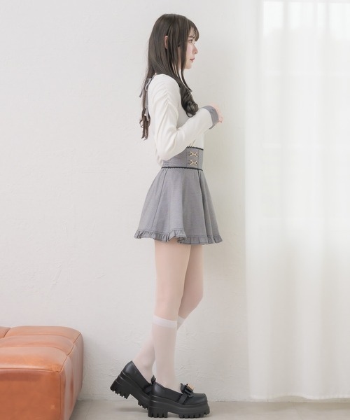 couture BY ROJITA(クチュールバイロジータ)の「【セットアップ対応】ビットチェーンスカパン(スカート・レディース・ブラック/マルチ/その他・FREE)」の14枚目の写真