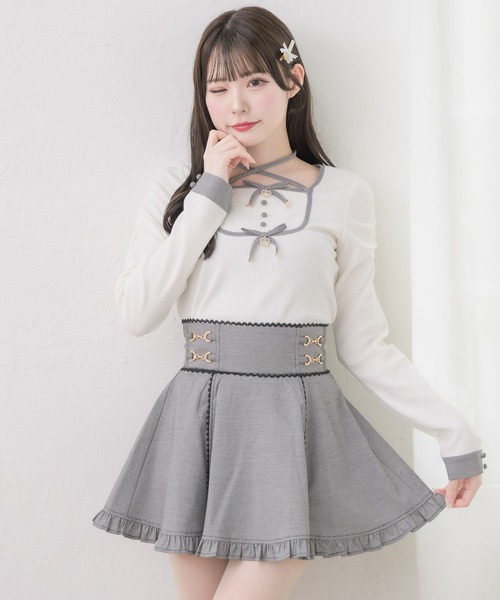couture BY ROJITA(クチュールバイロジータ)の「【セットアップ対応】ビットチェーンスカパン(スカート・レディース・ブラック/マルチ/その他・FREE)」の5枚目の写真