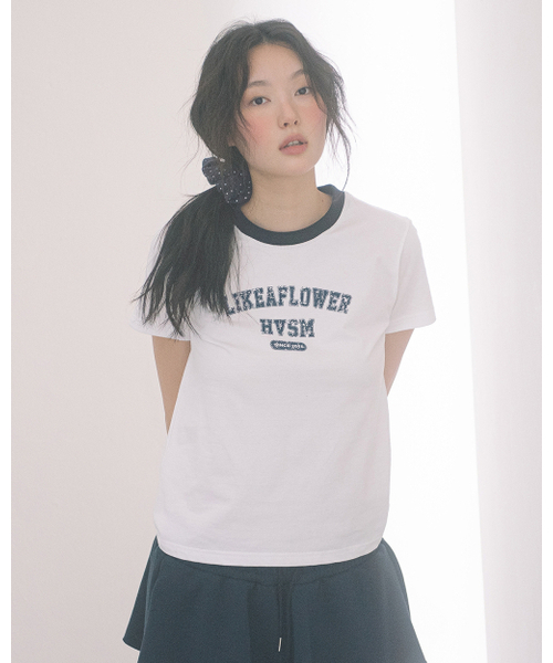 HAVISM（ヘビズム）の「LLF NECK S/S TEE(WHITE)（Tシャツ/カットソー・レディース・その他・LARGE/SMALL）」の2枚目の写真