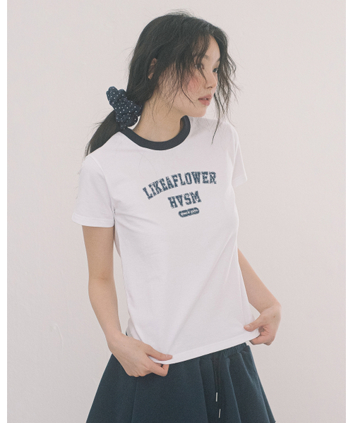 HAVISM（ヘビズム）の「LLF NECK S/S TEE(WHITE)（Tシャツ/カットソー・レディース・その他・LARGE/SMALL）」の3枚目の写真