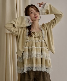 mideal | lace frill ensemble / レースフリルアンサンブル(アンサンブル)