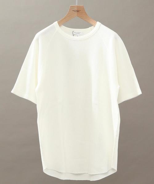 BEAUTY&YOUTH UNITED ARROWS（ビューティーアンドユースユナイテッドアローズ）の「BY ∴ コットン サーマル カットソー◆（Tシャツ/カットソー・メンズ・ホワイト/ネイビー/グレー・MEDIUM/LARGE/SMALL/X-LARGE）」の2枚目の写真