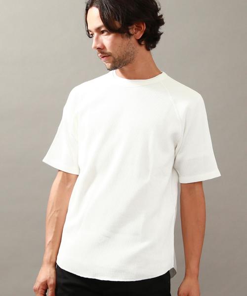 BEAUTY&YOUTH UNITED ARROWS（ビューティーアンドユースユナイテッドアローズ）の「BY ∴ コットン サーマル カットソー◆（Tシャツ/カットソー・メンズ・ホワイト/ネイビー/グレー・MEDIUM/LARGE/SMALL/X-LARGE）」の12枚目の写真