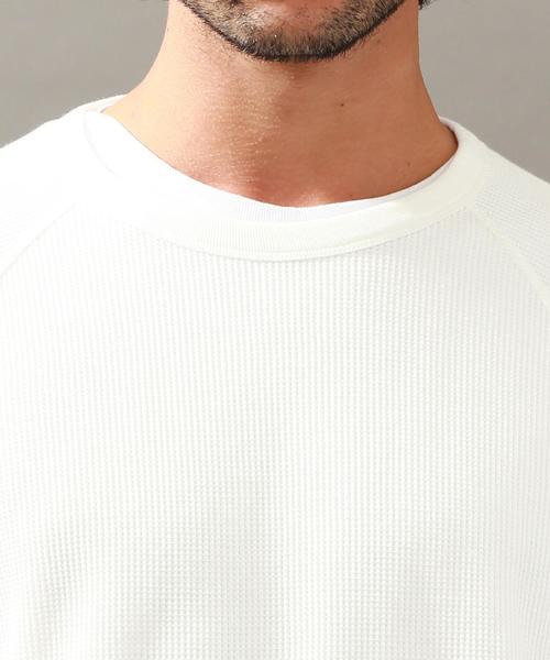 BEAUTY&YOUTH UNITED ARROWS（ビューティーアンドユースユナイテッドアローズ）の「BY ∴ コットン サーマル カットソー◆（Tシャツ/カットソー・メンズ・ホワイト/ネイビー/グレー・MEDIUM/LARGE/SMALL/X-LARGE）」の5枚目の写真