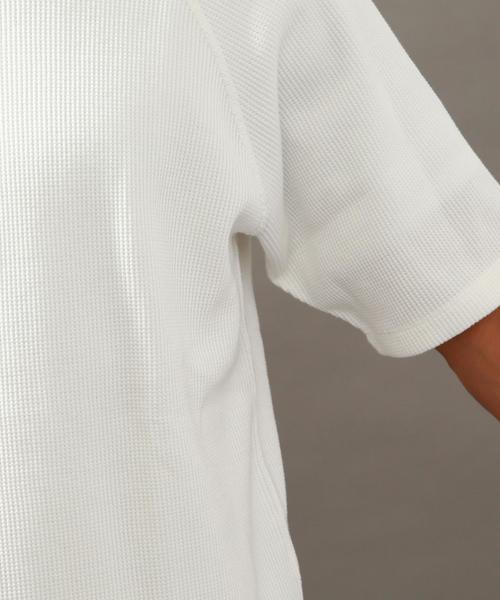 BEAUTY&YOUTH UNITED ARROWS（ビューティーアンドユースユナイテッドアローズ）の「BY ∴ コットン サーマル カットソー◆（Tシャツ/カットソー・メンズ・ホワイト/ネイビー/グレー・MEDIUM/LARGE/SMALL/X-LARGE）」の7枚目の写真