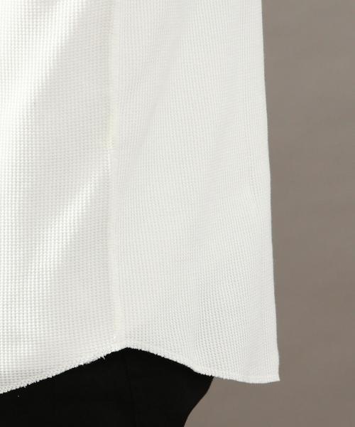 BEAUTY&YOUTH UNITED ARROWS（ビューティーアンドユースユナイテッドアローズ）の「BY ∴ コットン サーマル カットソー◆（Tシャツ/カットソー・メンズ・ホワイト/ネイビー/グレー・MEDIUM/LARGE/SMALL/X-LARGE）」の8枚目の写真