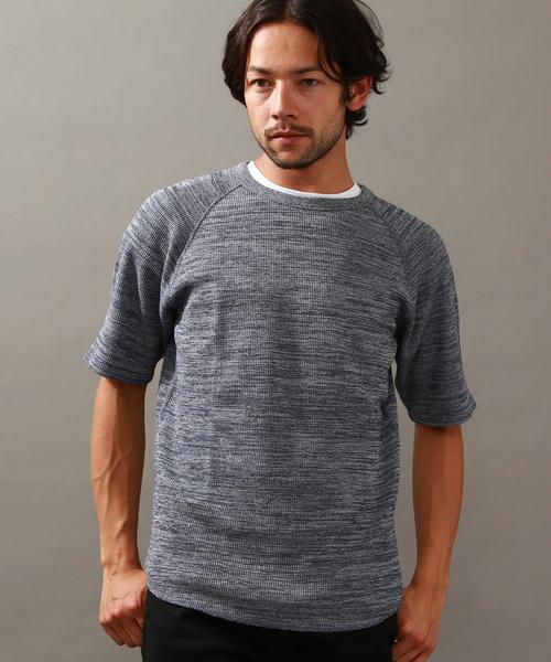 BEAUTY&YOUTH UNITED ARROWS（ビューティーアンドユースユナイテッドアローズ）の「BY ∴ コットン サーマル カットソー◆（Tシャツ/カットソー・メンズ・ホワイト/ネイビー/グレー・MEDIUM/LARGE/SMALL/X-LARGE）」の9枚目の写真