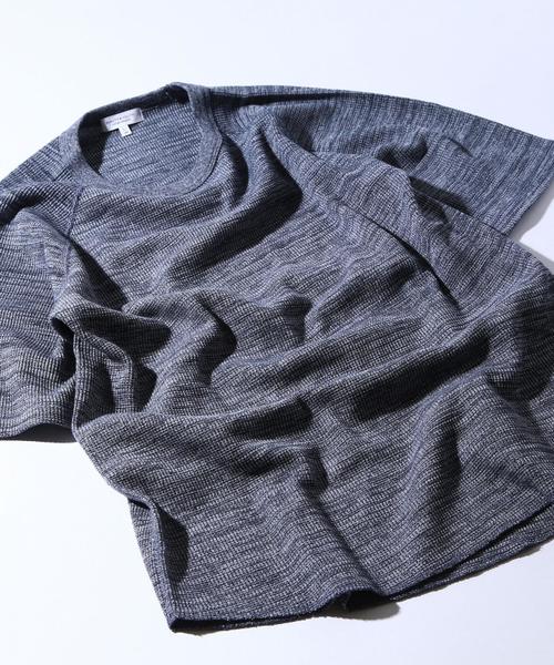 BEAUTY&YOUTH UNITED ARROWS（ビューティーアンドユースユナイテッドアローズ）の「BY ∴ コットン サーマル カットソー◆（Tシャツ/カットソー・メンズ・ホワイト/ネイビー/グレー・MEDIUM/LARGE/SMALL/X-LARGE）」の4枚目の写真