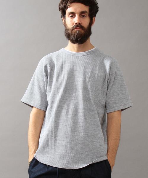 BEAUTY&YOUTH UNITED ARROWS（ビューティーアンドユースユナイテッドアローズ）の「BY ∴ コットン サーマル カットソー◆（Tシャツ/カットソー・メンズ・ホワイト/ネイビー/グレー・MEDIUM/LARGE/SMALL/X-LARGE）」の16枚目の写真