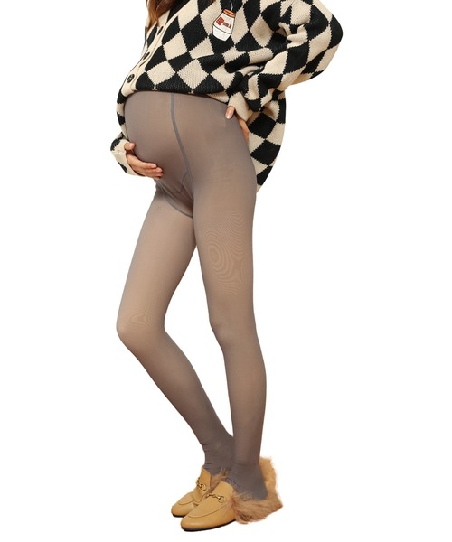 SweetMommy（スウィートマミー）の「ストレッチ マタニティ フェイク タイツ（マタニティウェア/グッズ・レディース・ブラック/ネイビー/グレー系1/ブラック系1/グレー系2/ブラウン系1/ブラック系4/ブラック系2/チャコールグレー/チャコール/グレー系その他/ブラウン系2/ベージュ系4/グレー系4/ブラック系その他/クリアブラック/ブラック系その他2/グレー系その他2/ブラウン系4・FREE）」の20枚目の写真