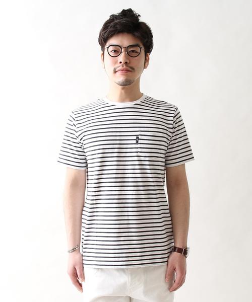 coen（コーエン）の「【MBC】SZボーダーポケTクルーネック（スペシャルカラー）（Tシャツ/カットソー・メンズ・ブラック/ブラック系その他・M/S/XL/L）」の10枚目の写真