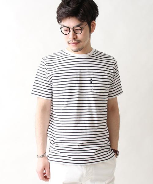 coen（コーエン）の「【MBC】SZボーダーポケTクルーネック（スペシャルカラー）（Tシャツ/カットソー・メンズ・ブラック/ブラック系その他・M/S/XL/L）」の14枚目の写真