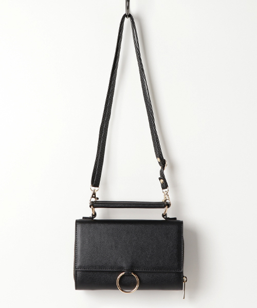 WEGO（ウィゴー）の「WEGO/リングウォレットショルダーバッグ（ショルダーバッグ・レディース・レッド/イエロー/シルバー/ブラック/その他1・FREE）」の2枚目の写真