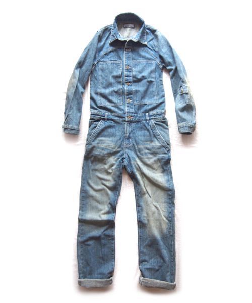 BEATJIVE（ビートジャイブ）の「ビンテージデザインデニムペインターオールインワンツナギ（つなぎ/オールインワン・メンズ・ライトブルー/インディゴブルー・2/3/4）」の13枚目の写真
