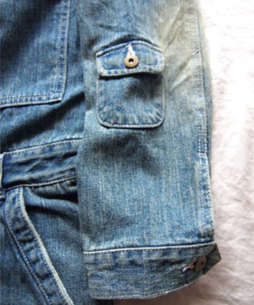 BEATJIVE（ビートジャイブ）の「ビンテージデザインデニムペインターオールインワンツナギ（つなぎ/オールインワン・メンズ・ライトブルー/インディゴブルー・2/3/4）」の19枚目の写真