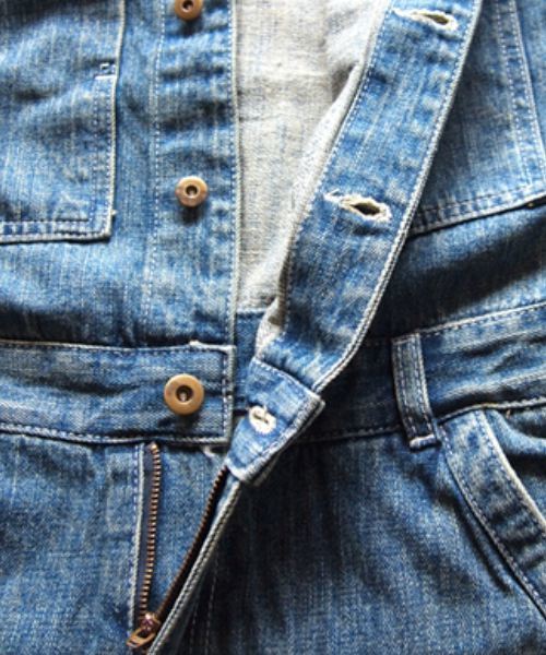 BEATJIVE（ビートジャイブ）の「ビンテージデザインデニムペインターオールインワンツナギ（つなぎ/オールインワン・メンズ・ライトブルー/インディゴブルー・2/3/4）」の20枚目の写真