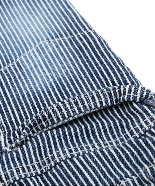 BREEZE(ブリーズ)の「シワ加工デニム 10分丈(デニムパンツ・キッズ・ネイビー/サックスブルー/ストライプ・110/130/100/140/120/80/160/90/95/150)」の5枚目の写真