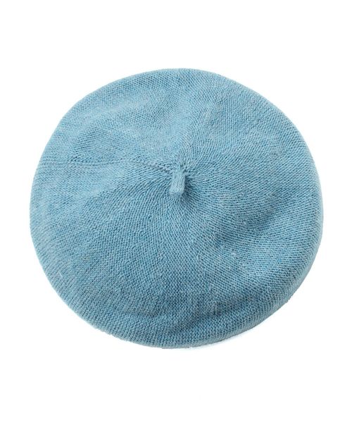 14+(イチヨンプラス)の「イタリア糸ニットベレー帽 / ber(ハンチング/ベレー帽・レディース・ワインレッド/ピンク/ネイビー/ブルー/ブラック/ベージュ/ブラウン/オリーブ/ライトブルー/イエロー/チャコールグレー/オレンジ/ライトピンク/ダークベージュ/ダークブラウン/パープル・FREE)」の8枚目の写真