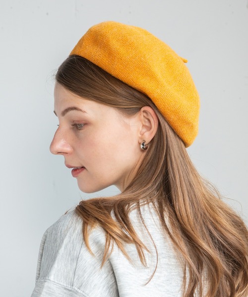 イタリア糸ニットベレー帽 / ber（ハンチング/ベレー帽）｜14+