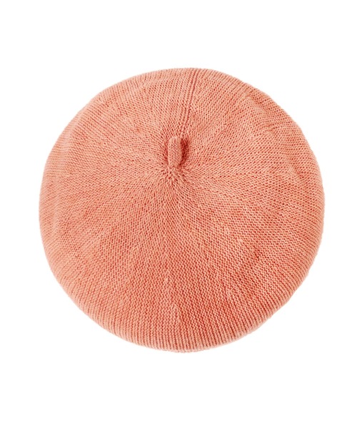 14+(イチヨンプラス)の「イタリア糸ニットベレー帽 / ber(ハンチング/ベレー帽・レディース・ワインレッド/ピンク/ネイビー/ブルー/ブラック/ベージュ/ブラウン/オリーブ/ライトブルー/イエロー/チャコールグレー/オレンジ/ライトピンク/ダークベージュ/ダークブラウン/パープル・FREE)」の14枚目の写真