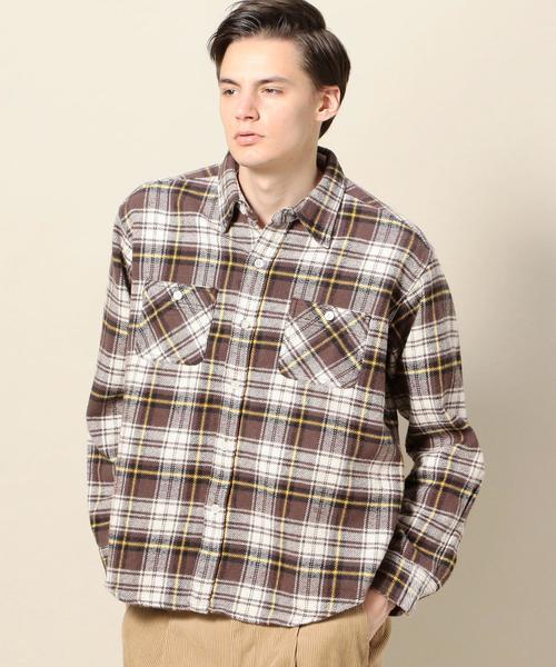 BEAUTY&YOUTH UNITED ARROWS（ビューティーアンドユースユナイテッドアローズ）の「＜SALEM LIVING＞ BIG NEL SHIRTS/シャツ ◆（シャツ/ブラウス・メンズ・ブラック/ブラウン/ピンク・LARGE/MEDIUM）」の2枚目の写真