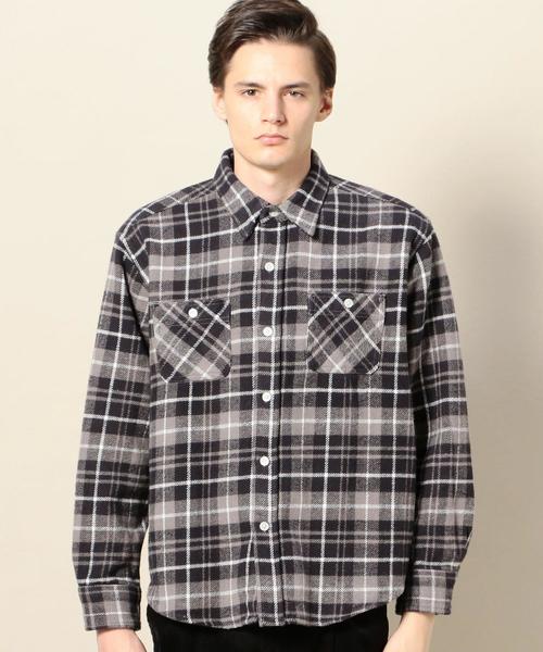 BEAUTY&YOUTH UNITED ARROWS（ビューティーアンドユースユナイテッドアローズ）の「＜SALEM LIVING＞ BIG NEL SHIRTS/シャツ ◆（シャツ/ブラウス・メンズ・ブラック/ブラウン/ピンク・LARGE/MEDIUM）」の12枚目の写真