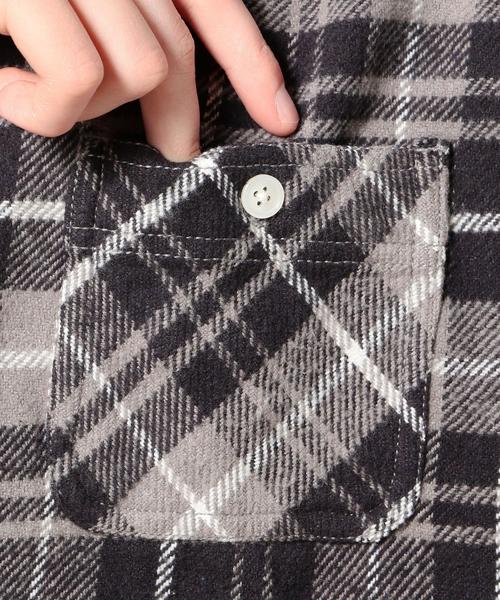 BEAUTY&YOUTH UNITED ARROWS（ビューティーアンドユースユナイテッドアローズ）の「＜SALEM LIVING＞ BIG NEL SHIRTS/シャツ ◆（シャツ/ブラウス・メンズ・ブラック/ブラウン/ピンク・LARGE/MEDIUM）」の7枚目の写真