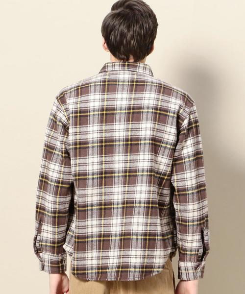 BEAUTY&YOUTH UNITED ARROWS（ビューティーアンドユースユナイテッドアローズ）の「＜SALEM LIVING＞ BIG NEL SHIRTS/シャツ ◆（シャツ/ブラウス・メンズ・ブラック/ブラウン/ピンク・LARGE/MEDIUM）」の10枚目の写真