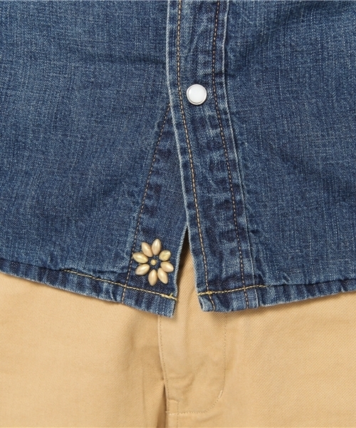 BEAMS PLUS（ビームスプラス）の「REMI RELIEF / デニムウエスタンシャツ（キルト中綿）（シャツ/ブラウス・メンズ・ブルー・SMALL/MEDIUM/LARGE/X-LARGE）」の7枚目の写真