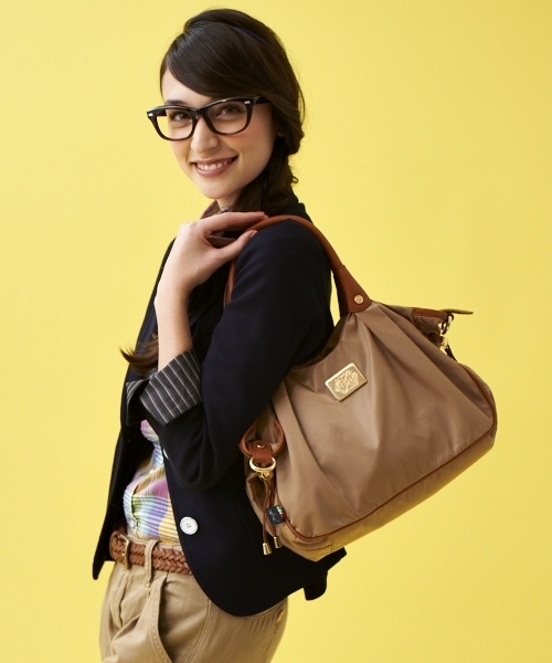 green label relaxing（グリーンレーベルリラクシング）の「OROBIANCO[オロビアンコ] サイドギャザートートバッグ（トートバッグ・レディース・ブラック/ベージュ/ライトピンク/ブラウン/ネイビー・フリー）」の18枚目の写真