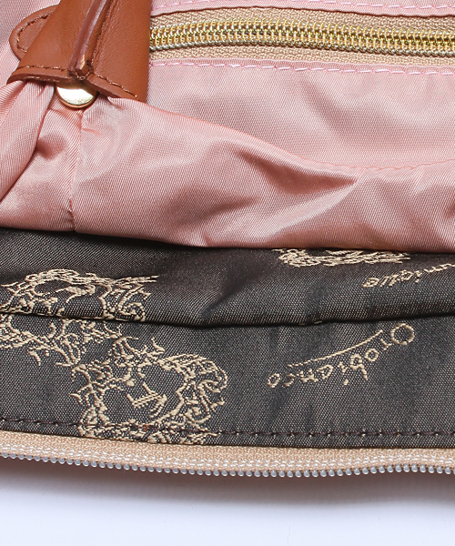 green label relaxing（グリーンレーベルリラクシング）の「OROBIANCO[オロビアンコ] サイドギャザートートバッグ（トートバッグ・レディース・ブラック/ベージュ/ライトピンク/ブラウン/ネイビー・フリー）」の19枚目の写真