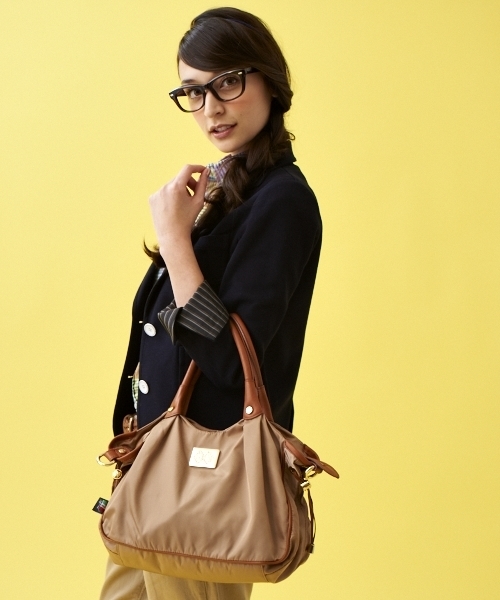 green label relaxing（グリーンレーベルリラクシング）の「OROBIANCO[オロビアンコ] サイドギャザートートバッグ（トートバッグ・レディース・ブラック/ベージュ/ライトピンク/ブラウン/ネイビー・フリー）」の16枚目の写真