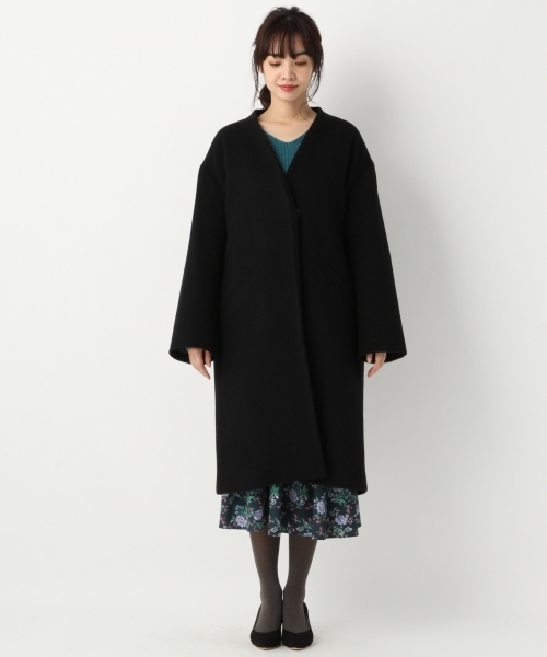 A part by（アパートバイ）の「WNビシュウVノーカラーコート 776653（その他アウター・レディース・ブラック/ブラウン/アイボリー/レッド・MEDIUM/LARGE）」の18枚目の写真