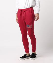 STYLEBLOCK（スタイルブロック）の「USA星条旗ワッペン付き裏毛イージースウェットジョガーパンツ（スウェットパンツ）」
