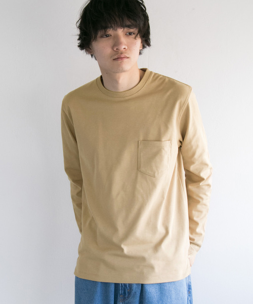 URBAN RESEARCH(アーバンリサーチ)の「ComfortRegularLong-Sleeve T-Shirts(Tシャツ/カットソー・メンズ・ブルー系その他/ピンク/グレー系その他/ホワイト/ベージュ・LARGE/MEDIUM)」の4枚目の写真