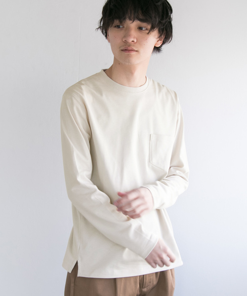 URBAN RESEARCH(アーバンリサーチ)の「ComfortRegularLong-Sleeve T-Shirts(Tシャツ/カットソー・メンズ・ブルー系その他/ピンク/グレー系その他/ホワイト/ベージュ・LARGE/MEDIUM)」の3枚目の写真