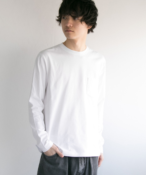 URBAN RESEARCH(アーバンリサーチ)の「ComfortRegularLong-Sleeve T-Shirts(Tシャツ/カットソー・メンズ・ブルー系その他/ピンク/グレー系その他/ホワイト/ベージュ・LARGE/MEDIUM)」の2枚目の写真