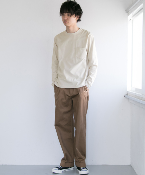 URBAN RESEARCH(アーバンリサーチ)の「ComfortRegularLong-Sleeve T-Shirts(Tシャツ/カットソー・メンズ・ブルー系その他/ピンク/グレー系その他/ホワイト/ベージュ・LARGE/MEDIUM)」の6枚目の写真