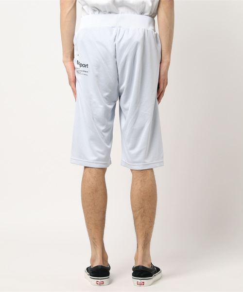 DESCENTE（デサント）の「デサント スウェットハーフパンツ スクエアメッシュハーフパンツ DMMLJG24（スウェットパンツ・メンズ・ネイビー/ホワイト・3L/S/LL/L/M）」の5枚目の写真