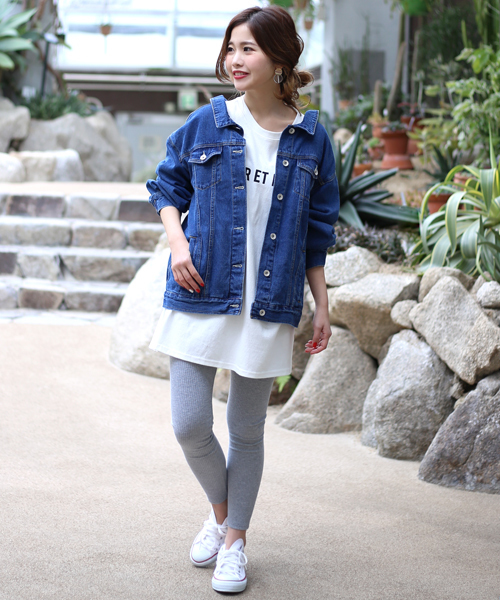 Bab Bou Jeloud（バブブージュルード）の「《再入荷》コットン素材ベーシック リブレギンス（レギンス/スパッツ・レディース・ライトグレー/チャコールグレー/ブラック・M）」の18枚目の写真