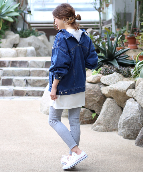 Bab Bou Jeloud（バブブージュルード）の「《再入荷》コットン素材ベーシック リブレギンス（レギンス/スパッツ・レディース・ライトグレー/チャコールグレー/ブラック・M）」の17枚目の写真