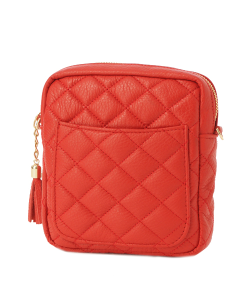 DURAS（デュラス）の「キルティングミニバッグ（ショルダーバッグ・レディース・ブラック/イエロー/ピンク/レッド/ゴールド・FREE）」の5枚目の写真