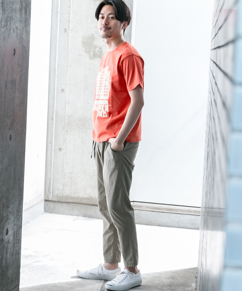 WORK NOT WORK URBAN RESEARCH（ワークノットワークアーバンリサーチ）の「度詰天竺WHISPER BIRD T-SHIRTS（Tシャツ/カットソー・メンズ・オレンジ・LARGE/SMALL/MEDIUM）」の3枚目の写真